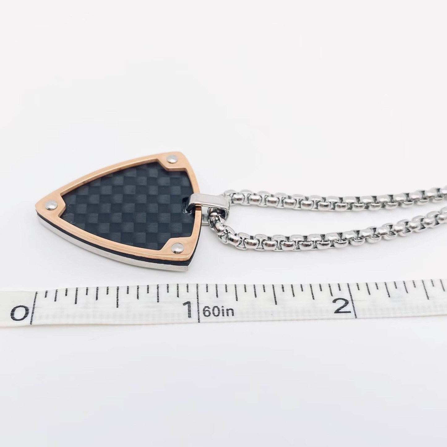 Hip-Hop Shield Pendant Necklace