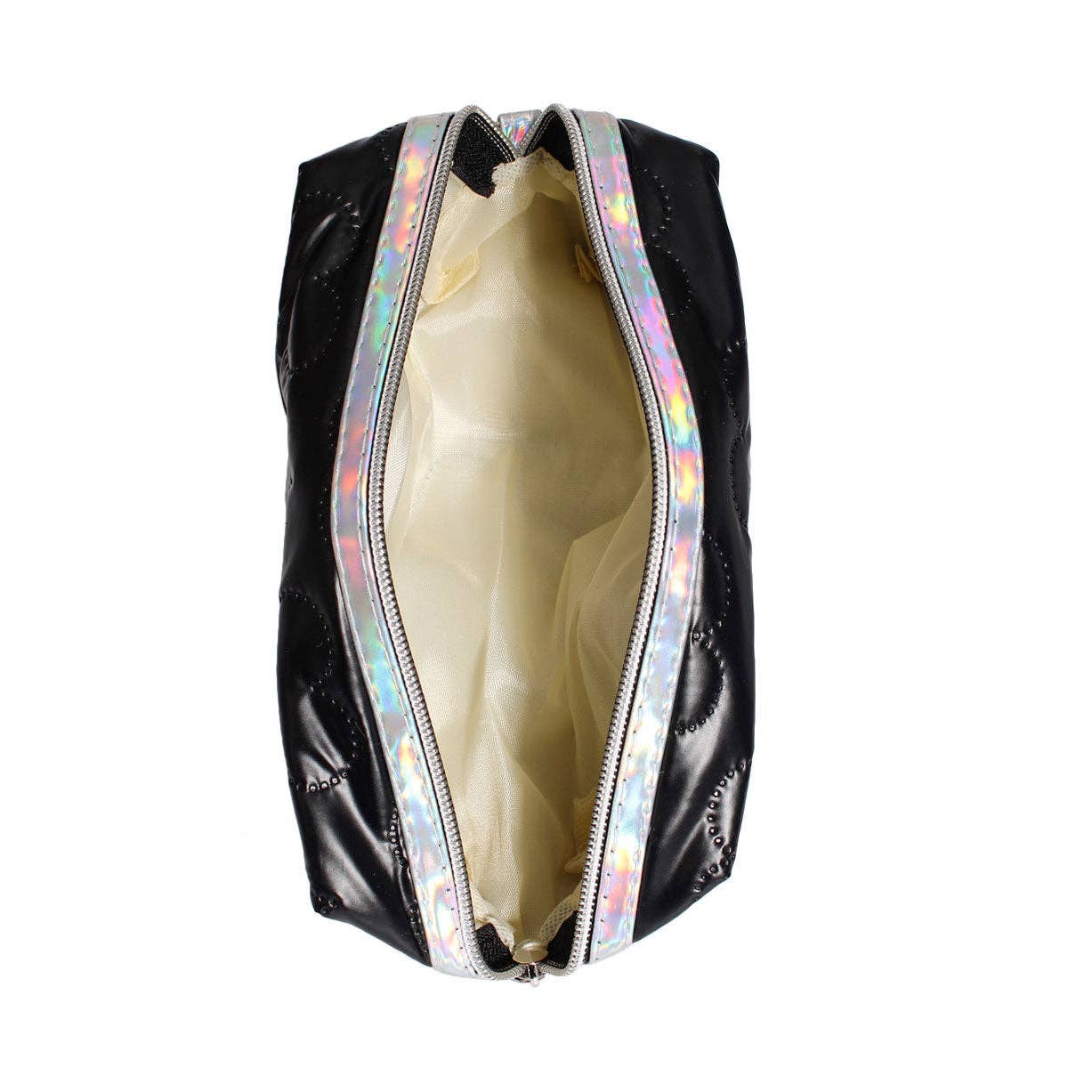 Black Heart Puffer Pouch