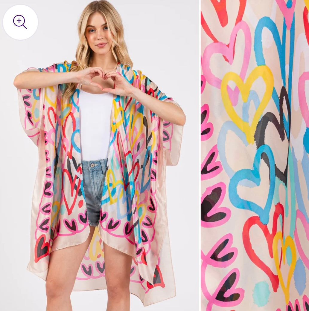 Hearts Kimono