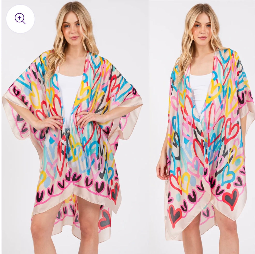 Hearts Kimono