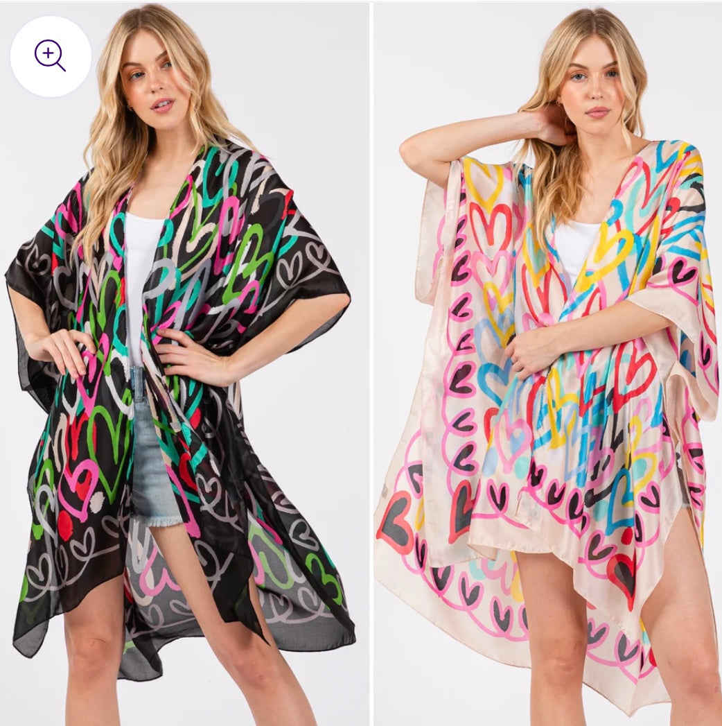 Hearts Kimono